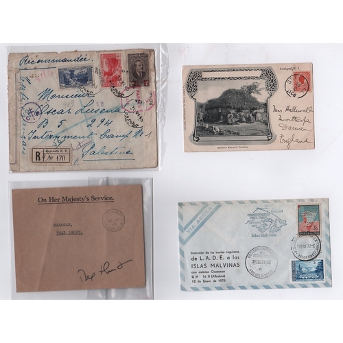 895 - 1819-1980 Covers and cards, an interesting selection including 1819 entire letter with straight line... 