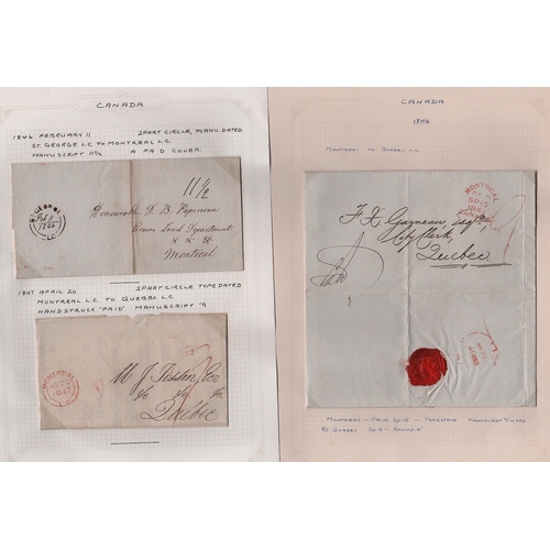 981 - 1825-50 Entire letters and entires, various postmarks include unframed circular 