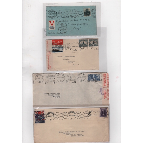 1319 - WW2 - Patriotic Labels. 1940-45 Covers bearing patriotic or fund raising labels including 