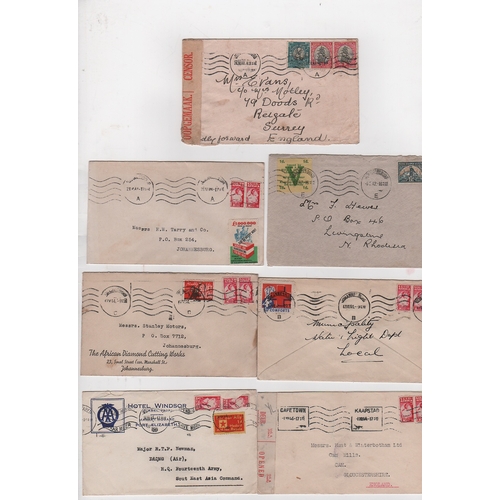 1319 - WW2 - Patriotic Labels. 1940-45 Covers bearing patriotic or fund raising labels including 