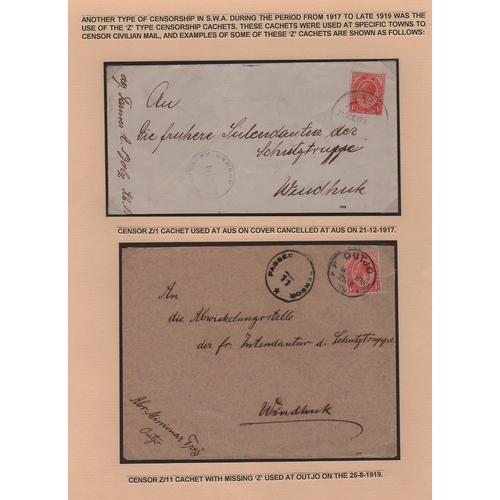 1338 - 1915-18 Covers and cards all with censor cachets, mainly circular types containing various numbers (... 