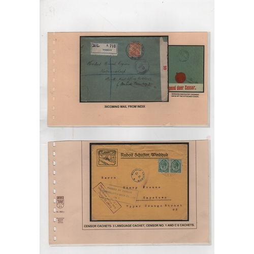 1338 - 1915-18 Covers and cards all with censor cachets, mainly circular types containing various numbers (... 