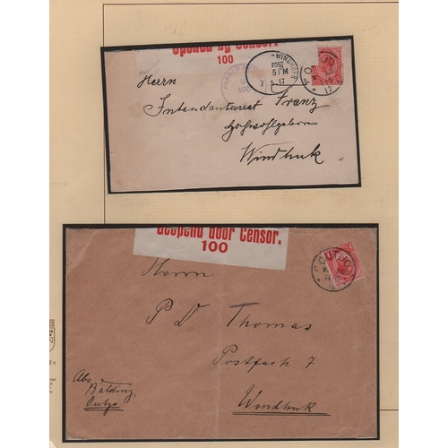 1340 - 1916-19 Covers with various censor labels including scarce small 