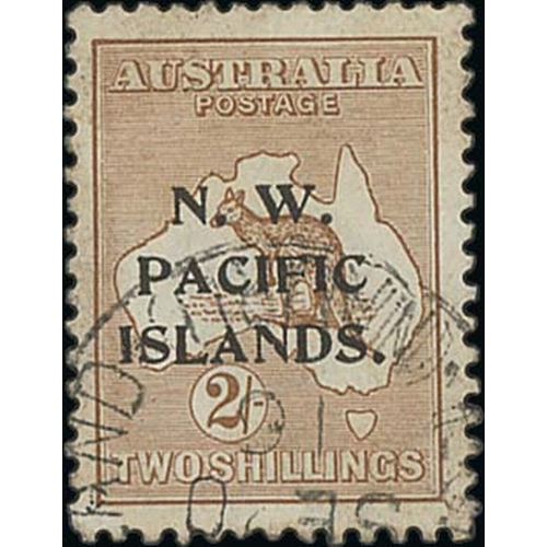 1237 - 1915-22 N.W Pacific Islands overprints on Australia, various values to the £1 used in Nauru, co... 