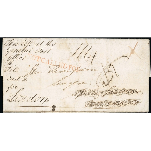 759 - London. 1828 Entire letter from Rotherham to Doncaster, redirected 