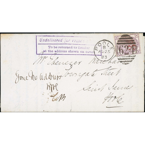 761 - 1881-1911 QV and KEVII Covers, cards and wrappers, including 1883 Notice of Objection to voting righ... 