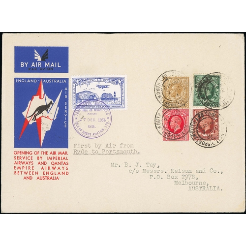 49 - Portsmouth, Southsea & Isle of Wight Aviation Ltd / Australia / N.Z. 1934 (Dec 7) England - Australi... 