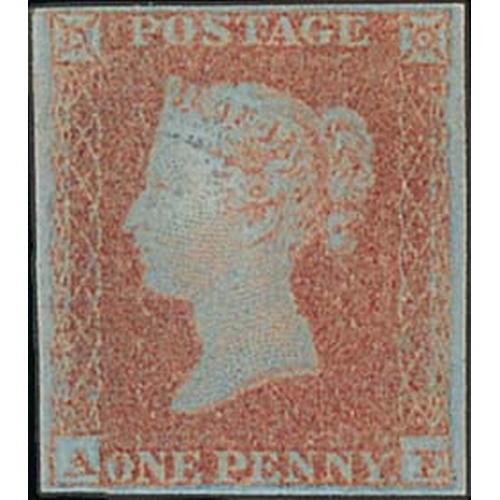 274 - 1841 1d Red-brown, AF, pale shade, four margins, superb unmounted mint, full original gum. Photo on ... 