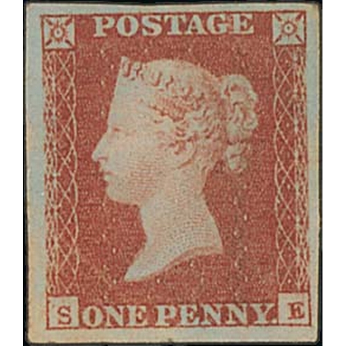 280 - 1841 1d Red-brown, unmounted mint singles comprising CE, DA, HC, HE, HG, IE, II, KA, QL, SE and SH, ... 