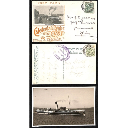 631 - Duchess of Rothesay. 1907 (May 22) Picture postcard franked ½d, cancelled at Rothesay, with vio... 