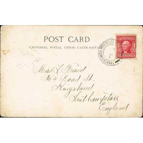 562 - 1906 Picture postcard of the U.S Steamer 
