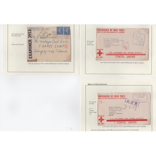188 - Australia / G.B. 1942 Australian Red Cross envelopes printed in red (2), and a 1943 cover from Engla... 