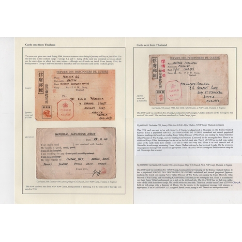 211 - 1943-44 Fifth type P.O.W postcards from British P.O.Ws in Camps 2 (2), 3 or 4, Japanese and British ... 