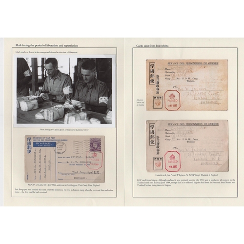 222 - 1944 Thailand fourth type P.O.W card from Pte W. Ingham to his wife in London, the return address sh... 