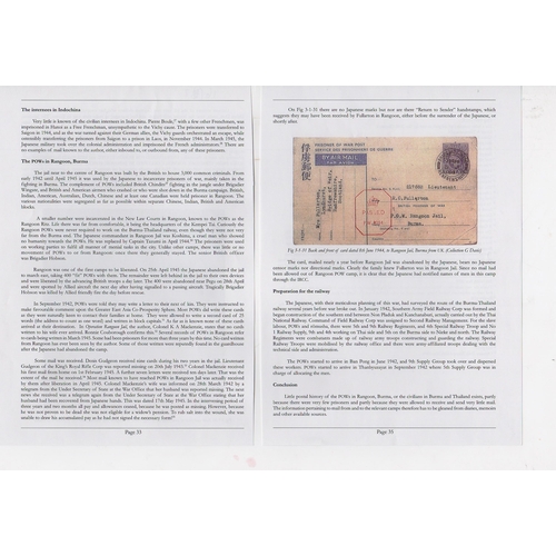 225 - Rangoon Jail. 1944 3d P.O.W cards to 