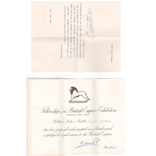 46 - Winston Churchill / Austen Chamberlain. 1910 (Nov 17) Mourning cover to the Morning Leader Book Depa... 