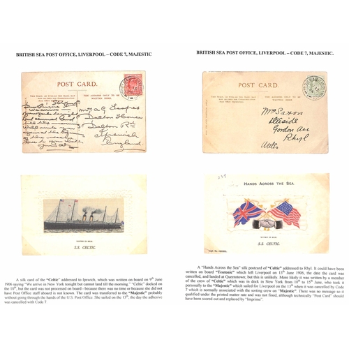 567 - 1906 Silk postcards of S.S 