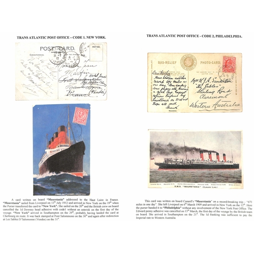 592 - 1909-12 Picture postcards franked 1d to G.B, Europe or Australia, all posted on 