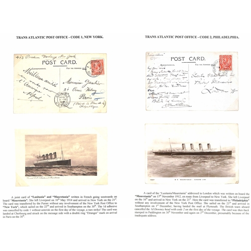 593 - 1908-14 Picture postcards franked 1d to G.B or France, all posted on 