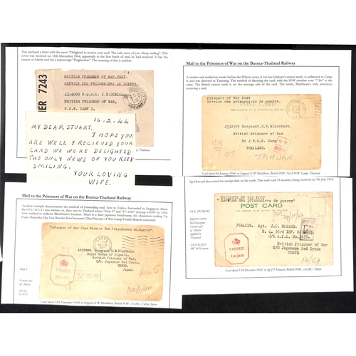 194 - 1942-44 Stampless cover or cards from G.B to Sgt J.P Howard (2), Sgt G.W Blackburn (2), RQMS S.E Gor... 