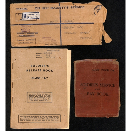 204 - 1943 Third type postcard from Pte E.J Green in No. 4 P.O.W Camp to his wife in England, Japanese and... 