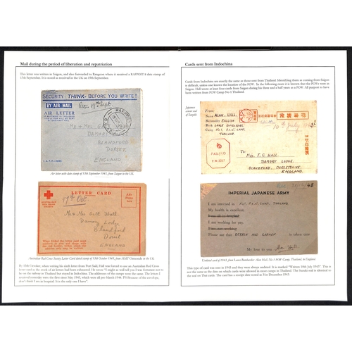 223 - 1943-45 Cards and covers from Lance Bombardier Alan Hall, sent during his captivity in Saigon and af... 