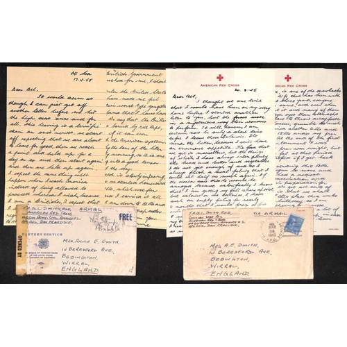 229 - Philippines. 1945 Covers, comprising covers (3, with letters) from former Los Banos civilian interne... 