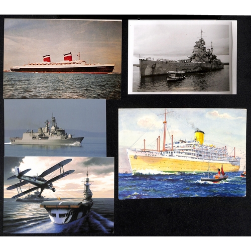 39 - Ships - World War Two. c.1905-50 Picture postcards and photos of ships, all of which were involved i... 