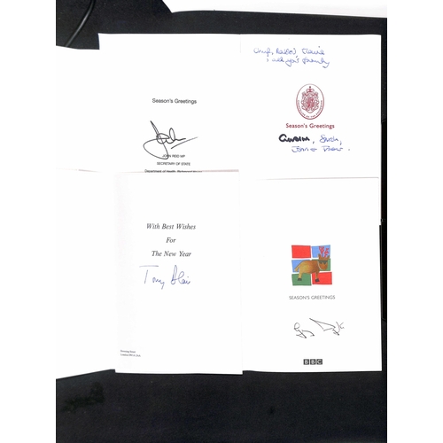 44 - c.1991-2015 Christmas cards (17) mainly from politicians, including David & Samantha Cameron (2), To... 