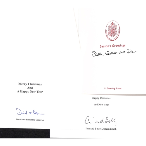 44 - c.1991-2015 Christmas cards (17) mainly from politicians, including David & Samantha Cameron (2), To... 