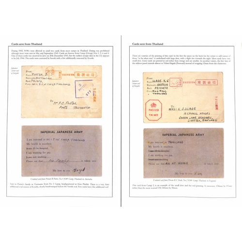 203 - Australia / G.B. 1943 Second/Third type P.O.W cards with preprinted messages, sent to Tasmania by Pt... 