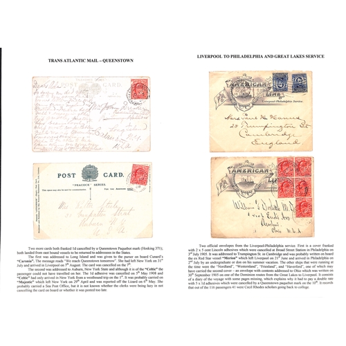 560 - 1898-1914 Covers and cards including cards written on 