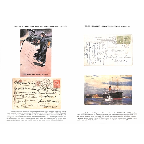 581 - 1908-14 Picture postcards franked 1d to G.B or Europe (8) or the USA (2), cancelled by the c.d.s cod... 