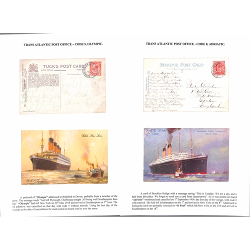 582 - 1908-14 Picture postcards (7) and covers (2) to G.B or Europe (8) or USA, one card franked ½d, ... 