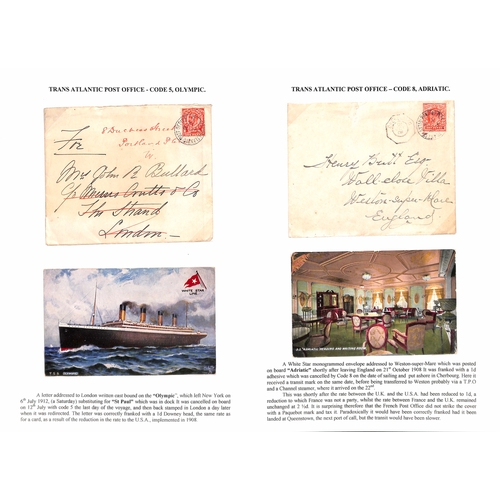 582 - 1908-14 Picture postcards (7) and covers (2) to G.B or Europe (8) or USA, one card franked ½d, ... 