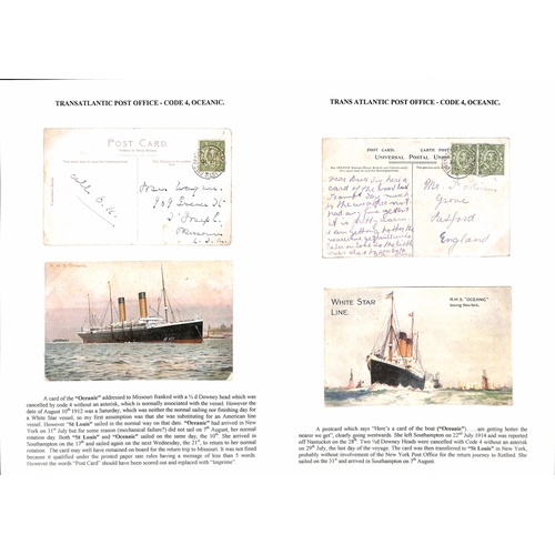 582 - 1908-14 Picture postcards (7) and covers (2) to G.B or Europe (8) or USA, one card franked ½d, ... 