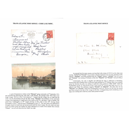 583 - 1908-14 Picture postcards (6) and a cover to G.B (3) or USA (4), one card franked ½d with a 1d ... 