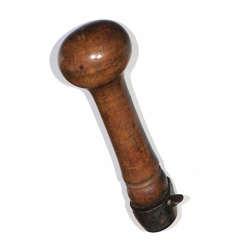 18 - G.B. c.1858 Handstamp with Cambridge c.d.s, patent screw device attaching the metal cancel to the fi... 