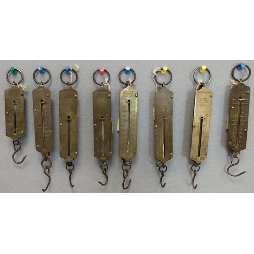 12 - Postal Scales. 1883-1940 Salter's Postal Scales with weights to 7lb, 11lb (7) or 16lb (7), six diffe... 