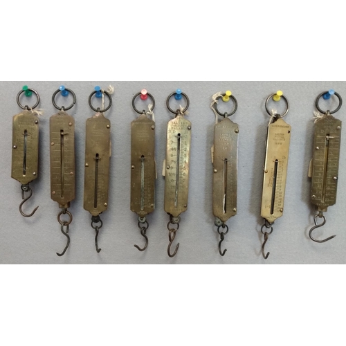 12 - Postal Scales. 1883-1940 Salter's Postal Scales with weights to 7lb, 11lb (7) or 16lb (7), six diffe... 