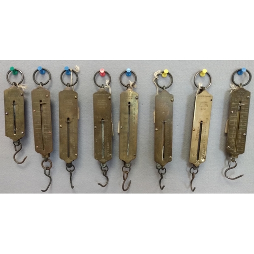12 - Postal Scales. 1883-1940 Salter's Postal Scales with weights to 7lb, 11lb (7) or 16lb (7), six diffe... 