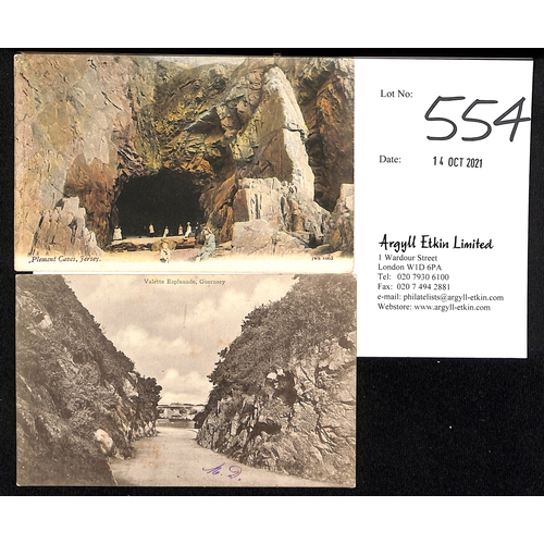 554 - Binic / St Malo. 1904 Jersey postcard with KEVII ½d cancelled at St. Malo and 
