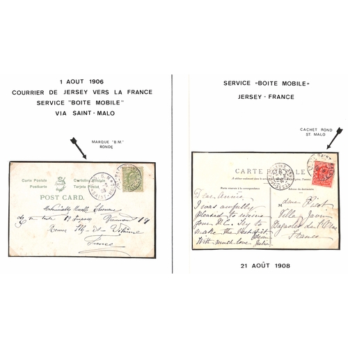 551 - St. Malo. 1881-1925 Covers (3) and picture postcards (3), comprising 1881 cover franked 2½d pla... 