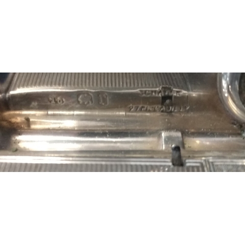 10 - 1872 Hallmarked Silver travelling inkwell (London 1872, maker 