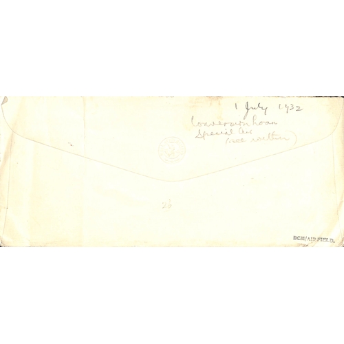 26 - Ireland. 1932 (July 2) Cover from London to Maryborough, Queens Co, with London 1½d Paid machin... 