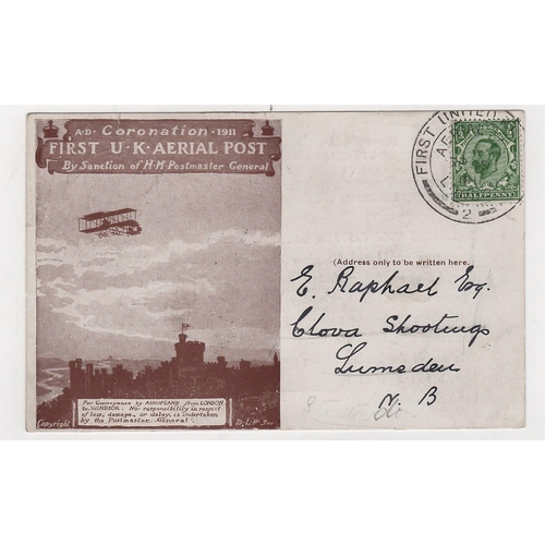 47 - 1911 (Sep 9) Brown London postcard with Nobels Explosives advert printed on the reverse, used with A... 