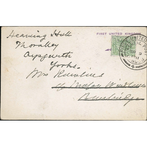 37 - 1911 (Sep 9) Violet London to Windsor postcard with the printed text 