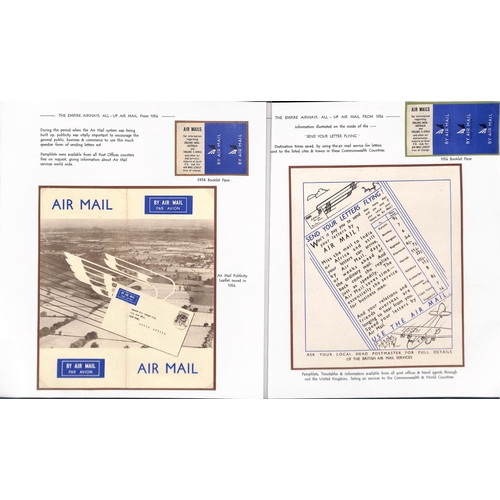 14 - Air Mail labels and leaflets. 1920-38 Labels and leaflets issued by the British Post Office or Imper... 