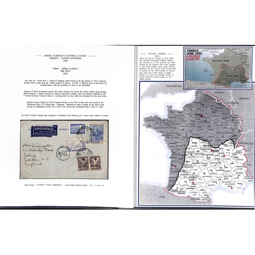 22 - 1931-40 Covers and cards to, from or via G.B including 1931 Corfu to London first acceptance for mai... 