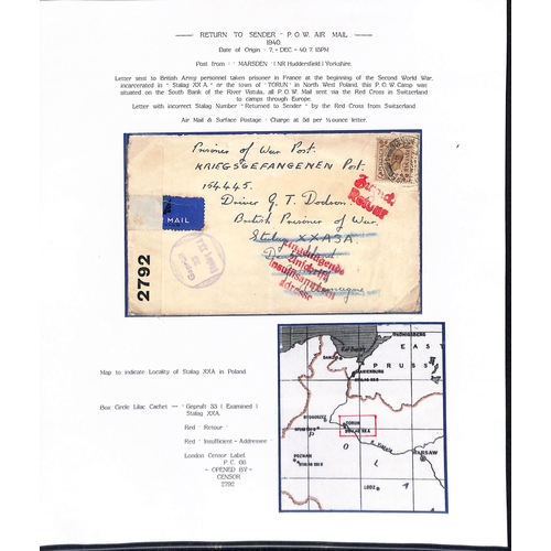 22 - 1931-40 Covers and cards to, from or via G.B including 1931 Corfu to London first acceptance for mai... 